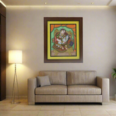 Mysore Yashodha With Krishna Painting | 22KT Gold Leaf